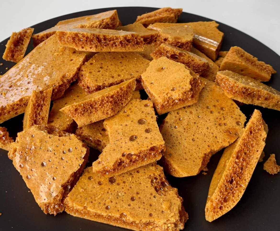 Vegan Honeycomb Toffee Candy