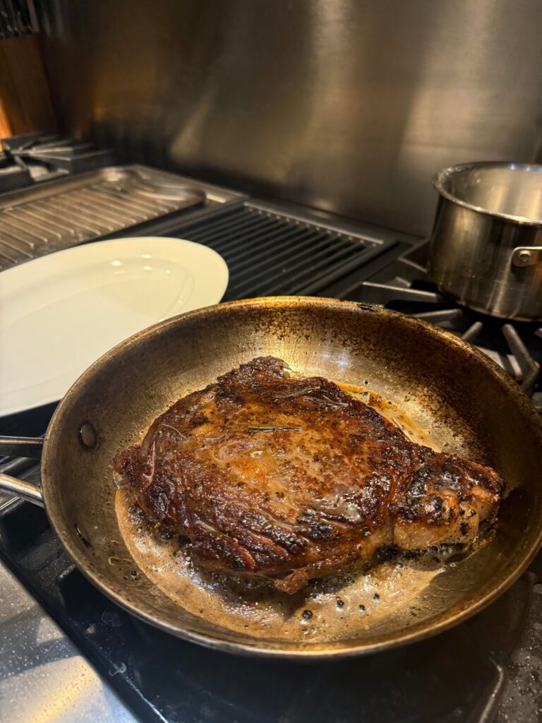 Made a steak!