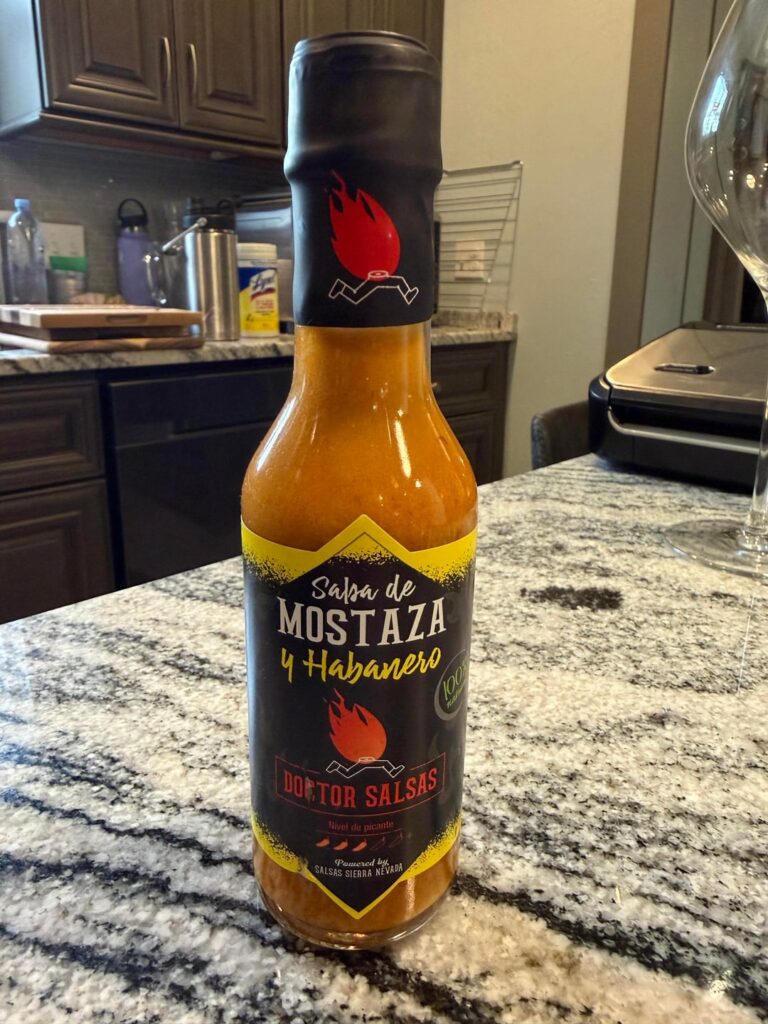 My favorite pour on almost anything sauce. Extremely mustardy and just the right amount of heat. Found it when I was in Spain for work.
