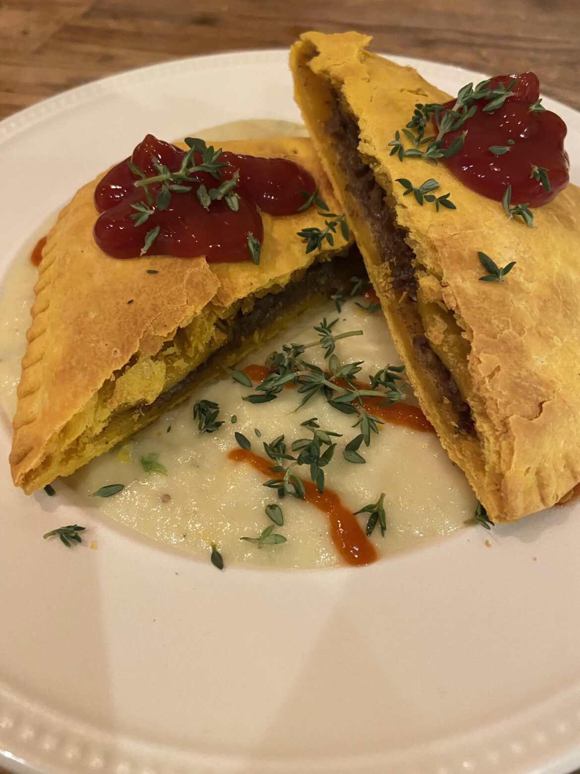 Jamaican paddy w/ potato mash