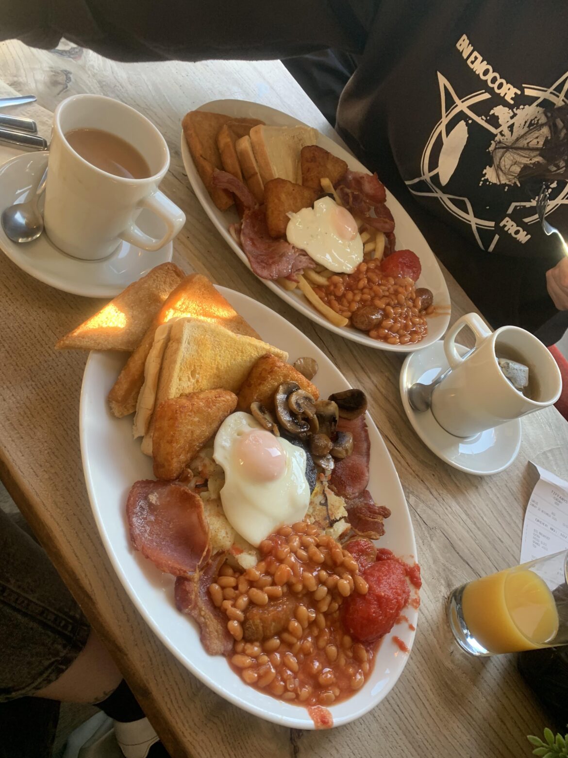 £7.99 for the Big Breakfast with bubble amd squeak at Tiffany’s in Hove