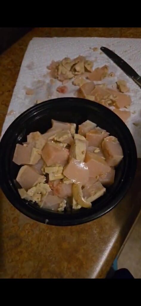 Tried to make matcha strawberry jello