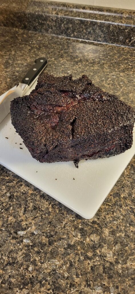 Chuck roast I threw in the smoker..