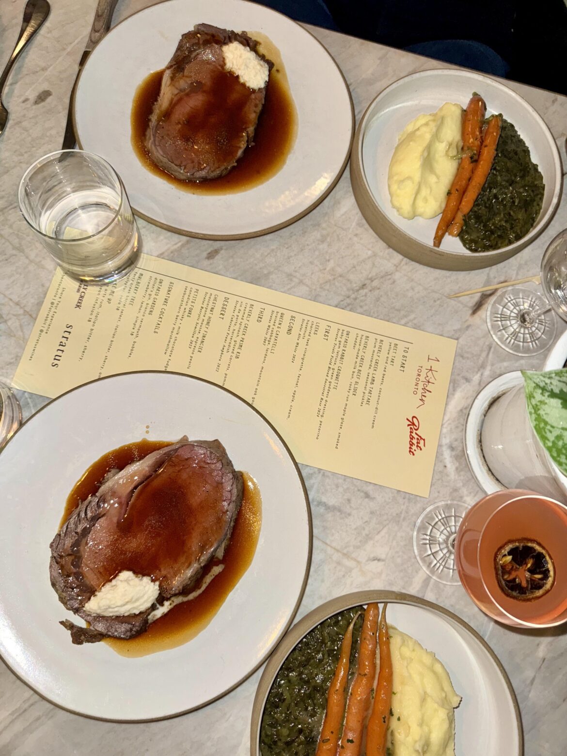 Fat rabbit dinner at 1hotel tonight