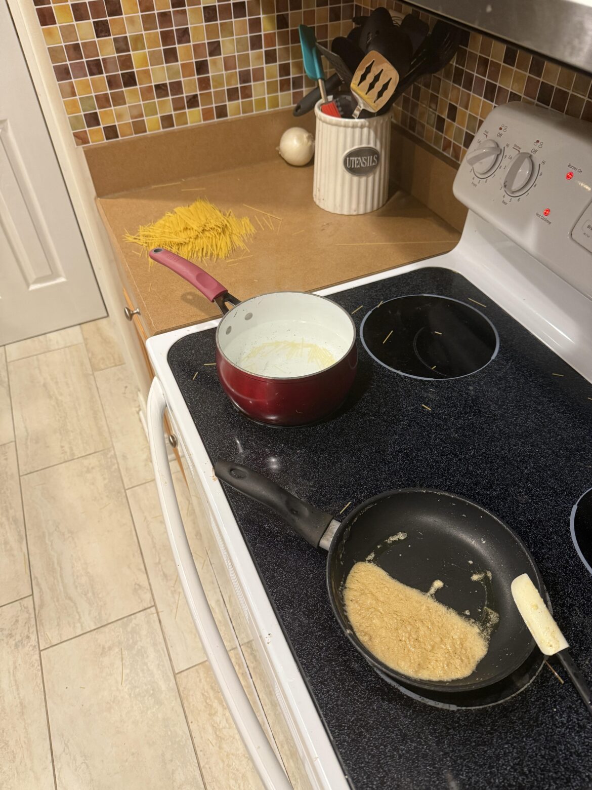 My process for butter noodles is incredibly simple.