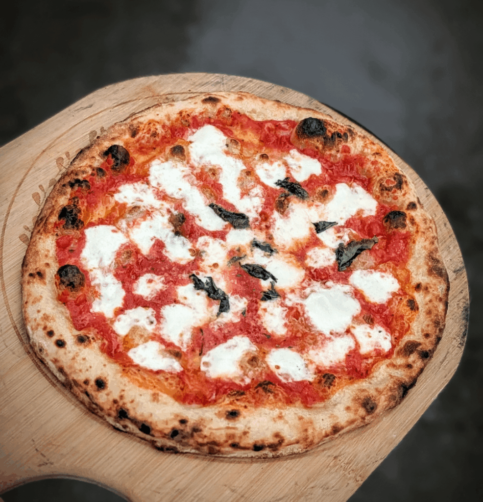 One. Beautiful. Pizza.