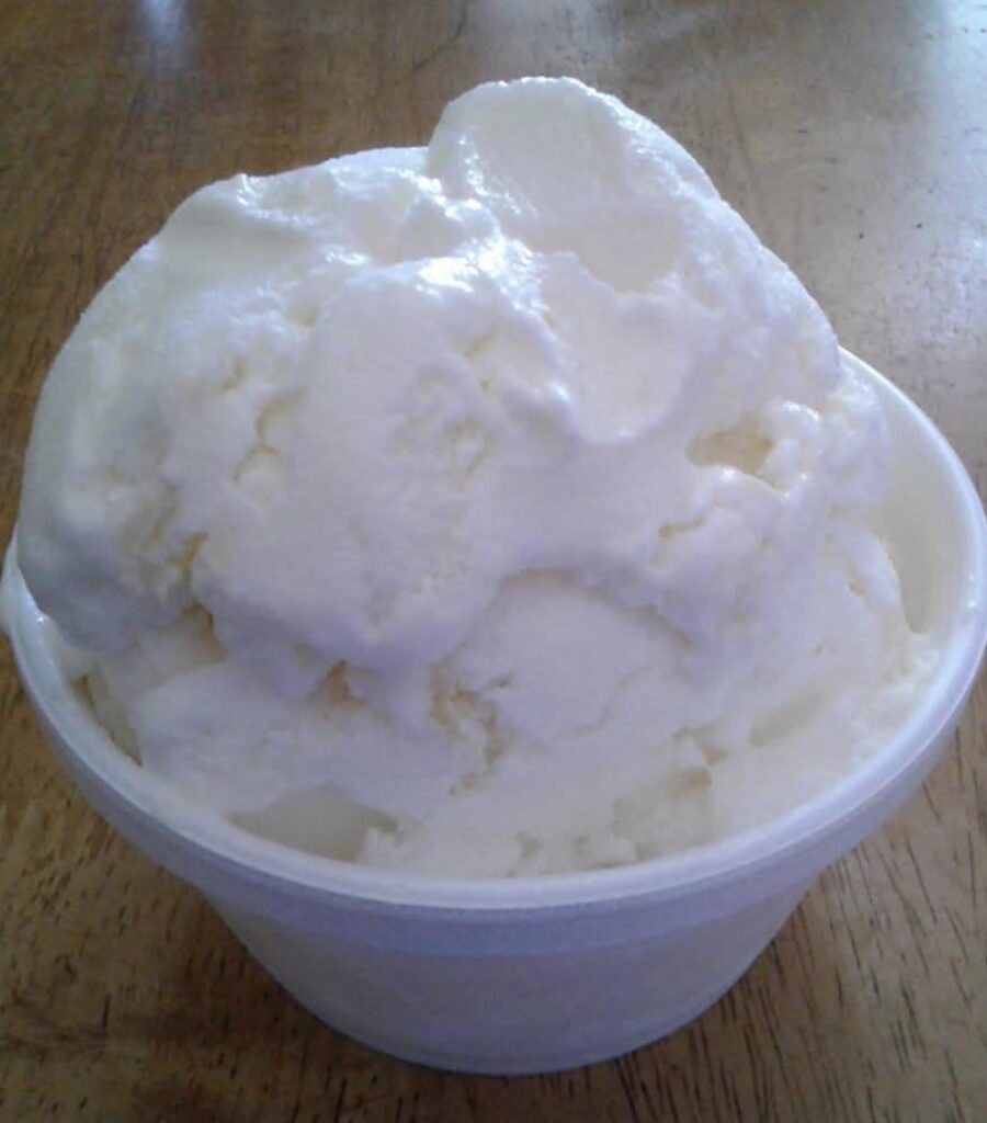 Coconut ice cream