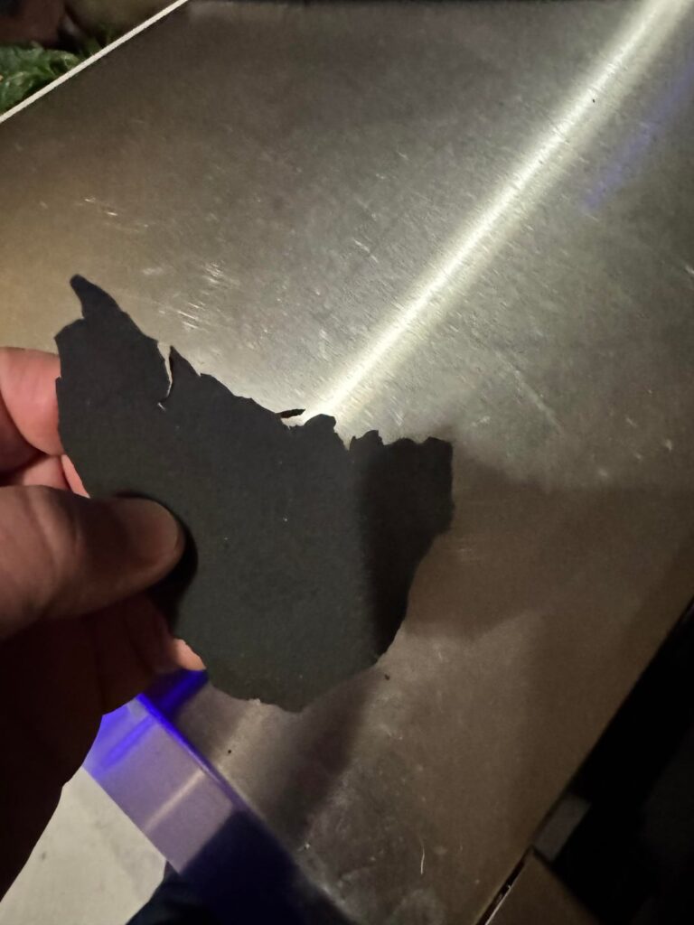 Weber Genesis E-415 LP “Flaking” on the Cookbox