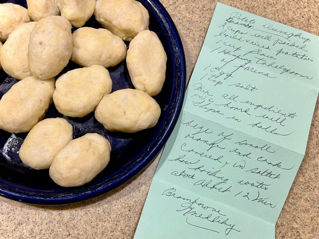 Bramborové Knedlíky - Grandma’s Potato Dumplings - humble balls of dough upon which generations of our family are built.