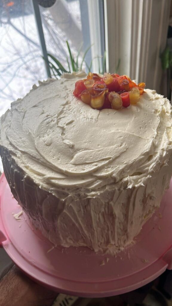 First try at Stella’s Brown Butter Carrot Cake
