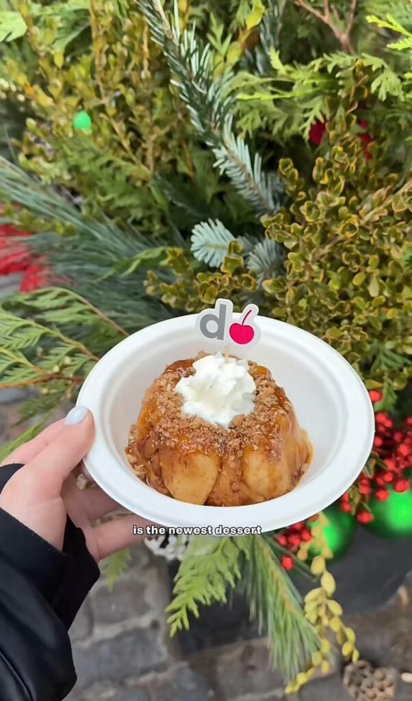 How many calories in this monkey bread dessert?