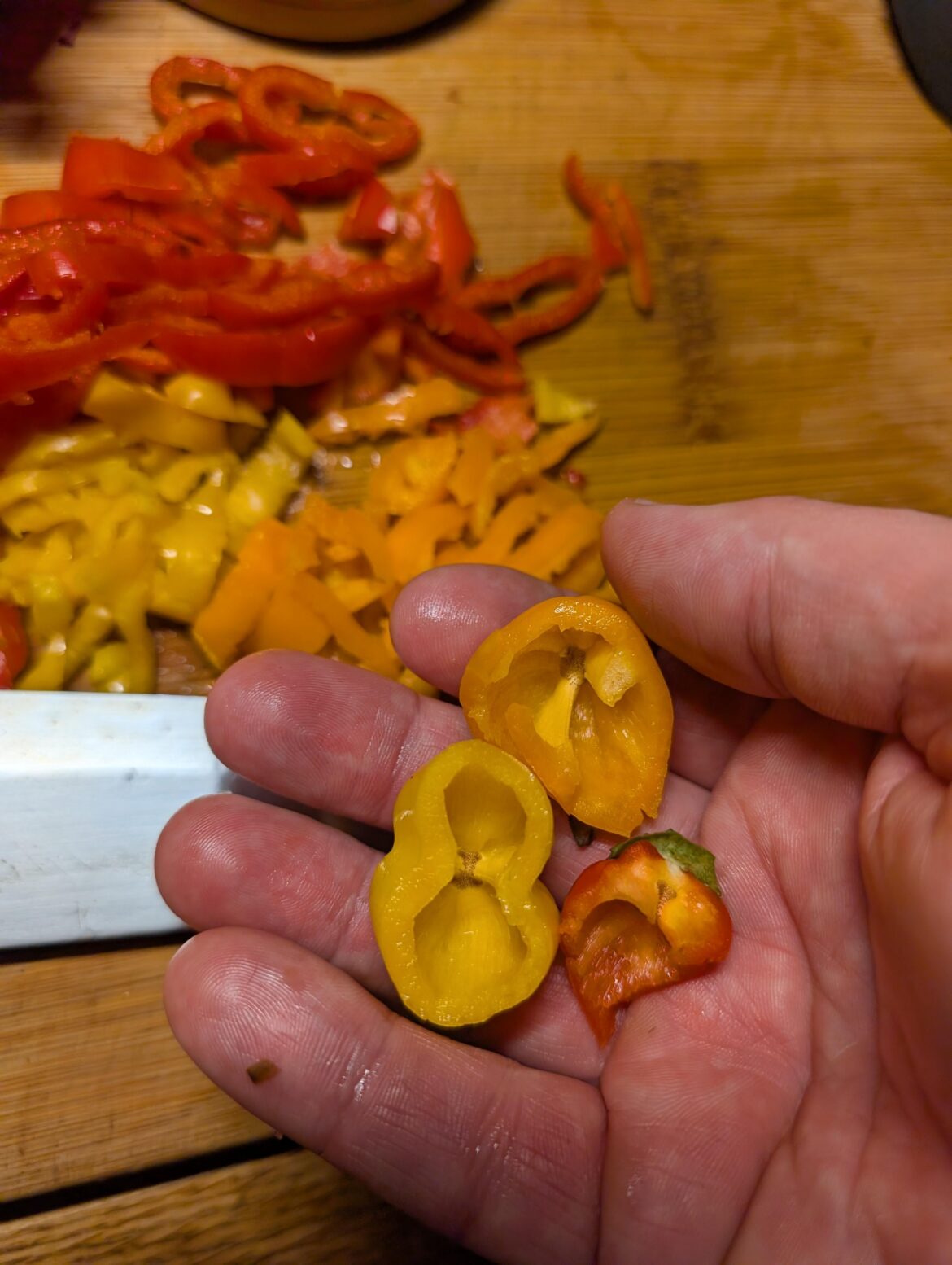 Costco just hit me with seedless peppers. Is this a new thing? Never seen this before...