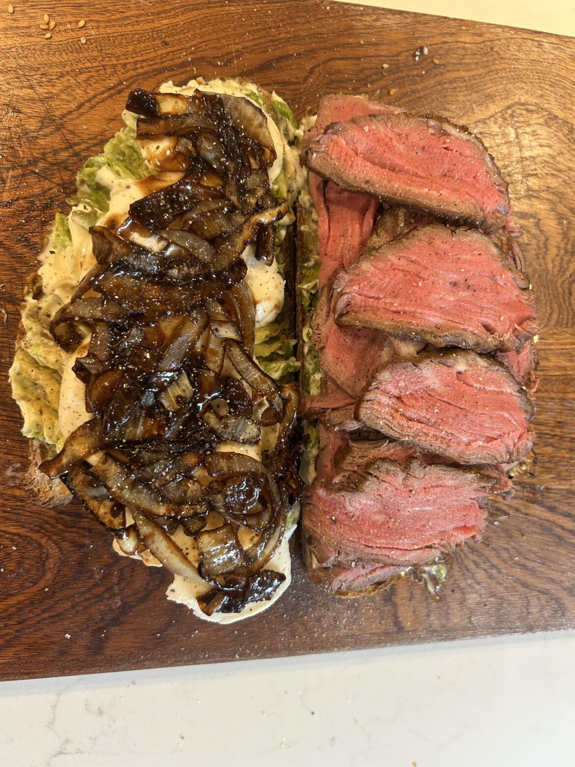 I was told over in r/steak you all might like these. Or maybe it was sarcasm and I’m about to get flamed for these balsamic onions??