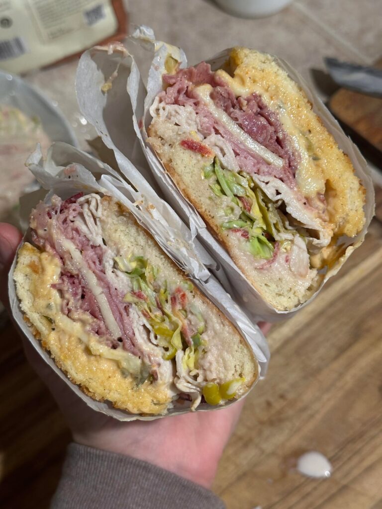 Sandwiches I made for dinner