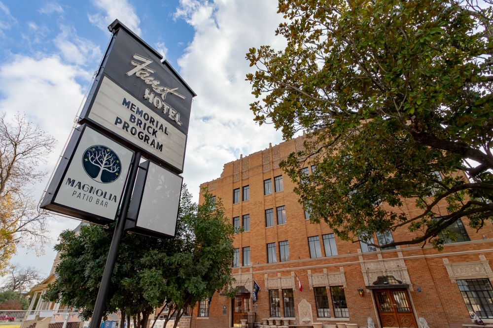 New restaurant to grace the halls of The Faust Hotel in New Braunfels The Faust Hotel is located in downtown New Braunfels at 240 S. Seguin Ave. (Ethan Thomas/Community Impact)