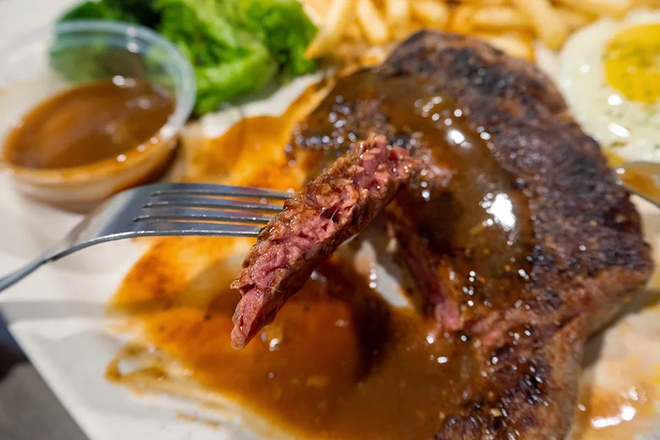 Pang Pang Western Food - Steak Closeup