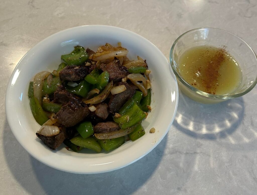 Leftovers – made steak tips for lunch or Leftovers - made steak tips for lunch or