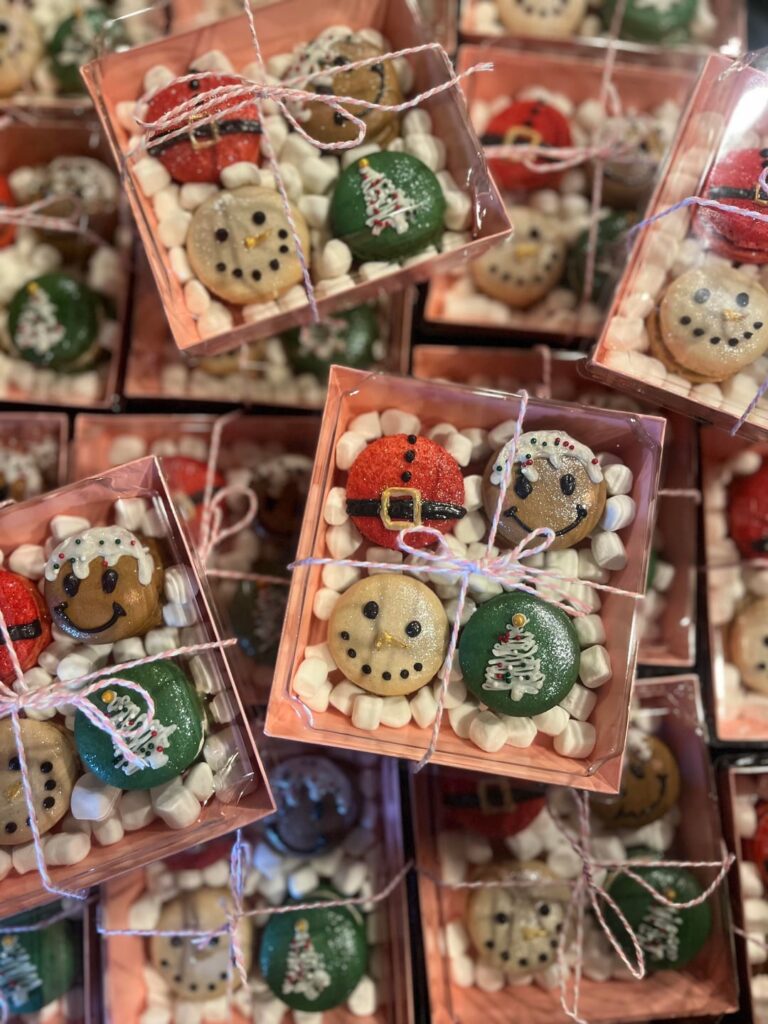 Christmas Macaron Boxes