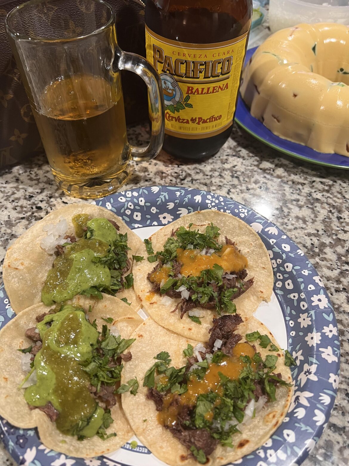 Homemade tacos de cachete y de lengua 🤤