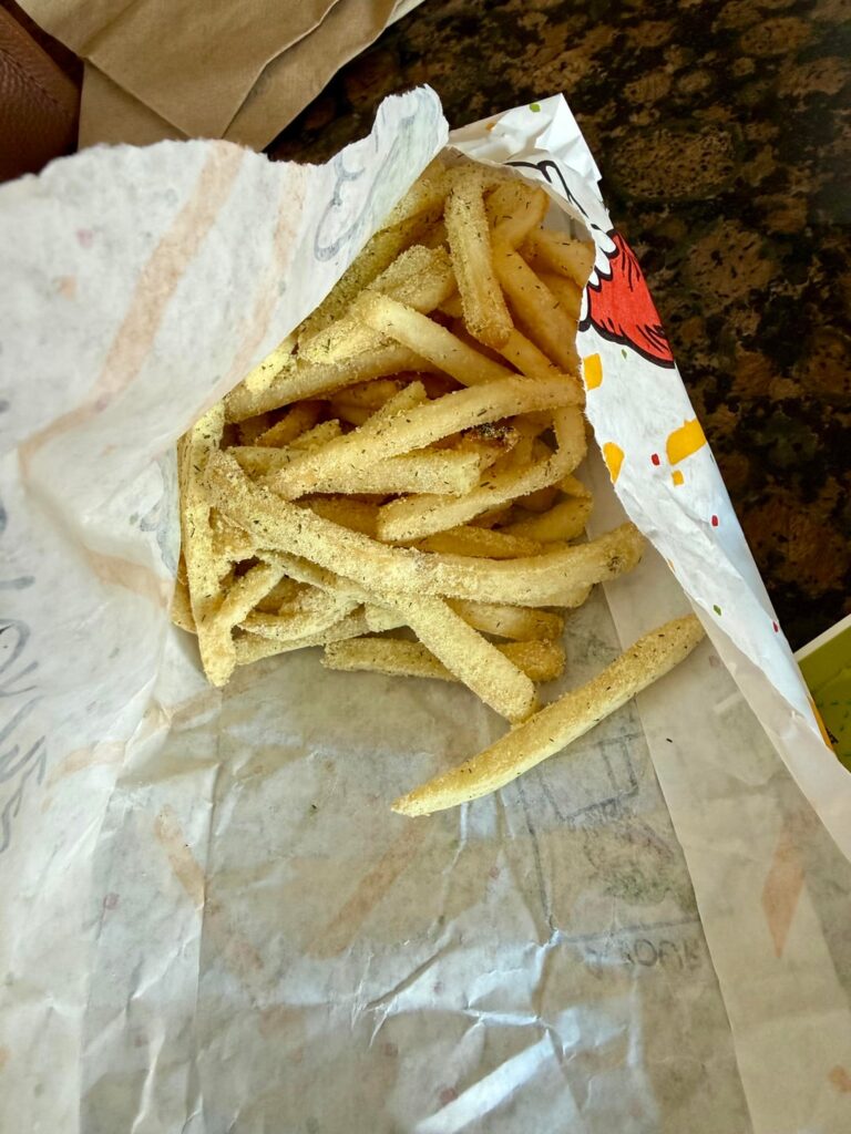 Grinch salt McShaker fries for breakfast today 😄
