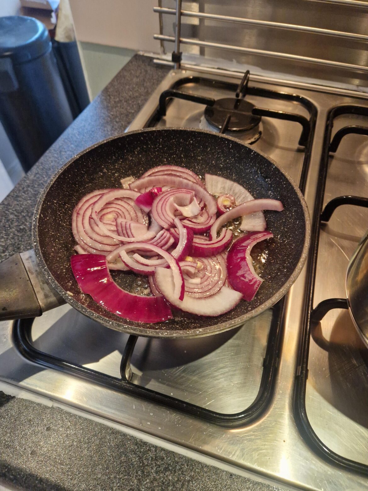 I fancied some fried onion for breakfast. (Wife thinks I'm mad)