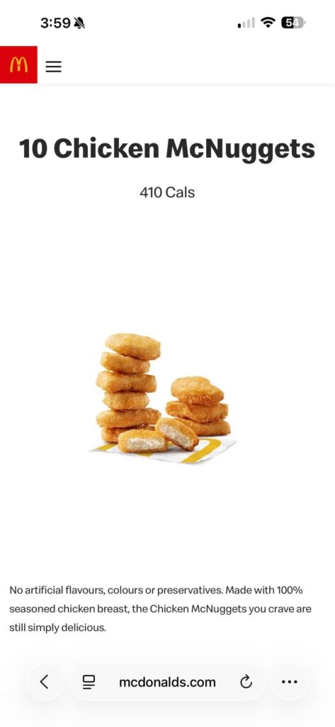 McDonalds discrepancies?