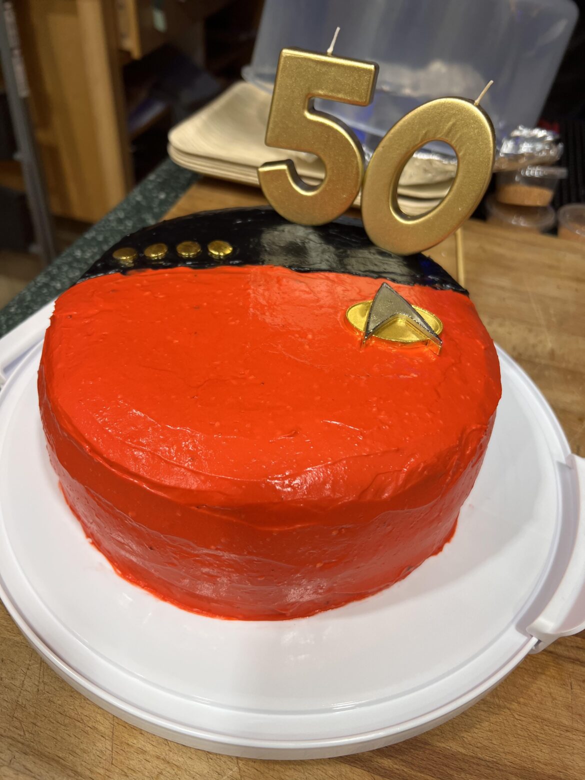 50th Birthday Star Trek Cake
