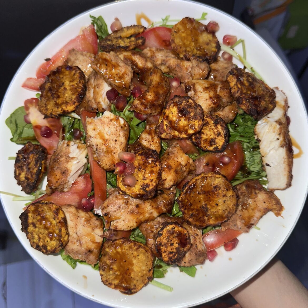 today’s dinner - 414cals 67g protein