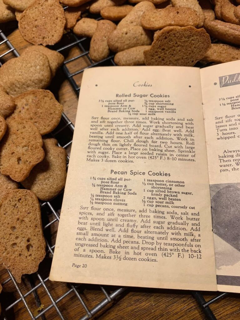 Pecan spice cookies, Arm & Hammer, 1936