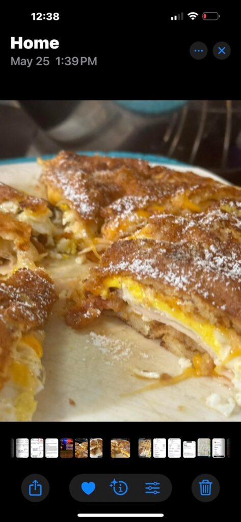 Waffle sandwich & Homemade English muffin sandwich