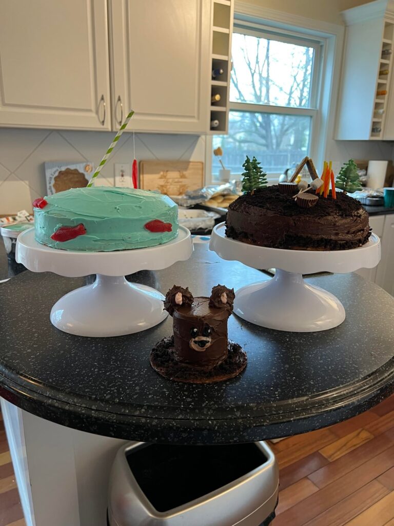 Long time lurker, first time poster. Major amateur - first birthday cake, cake to share, and 20-something birthday cake