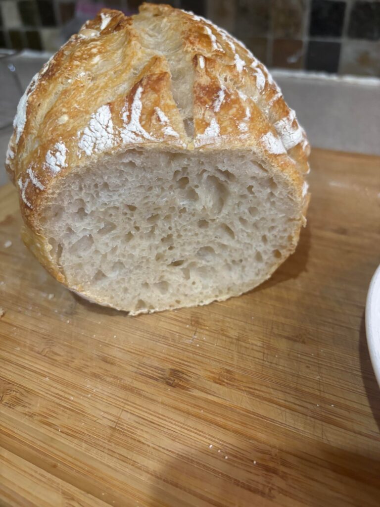 My first loaf off my new starter
