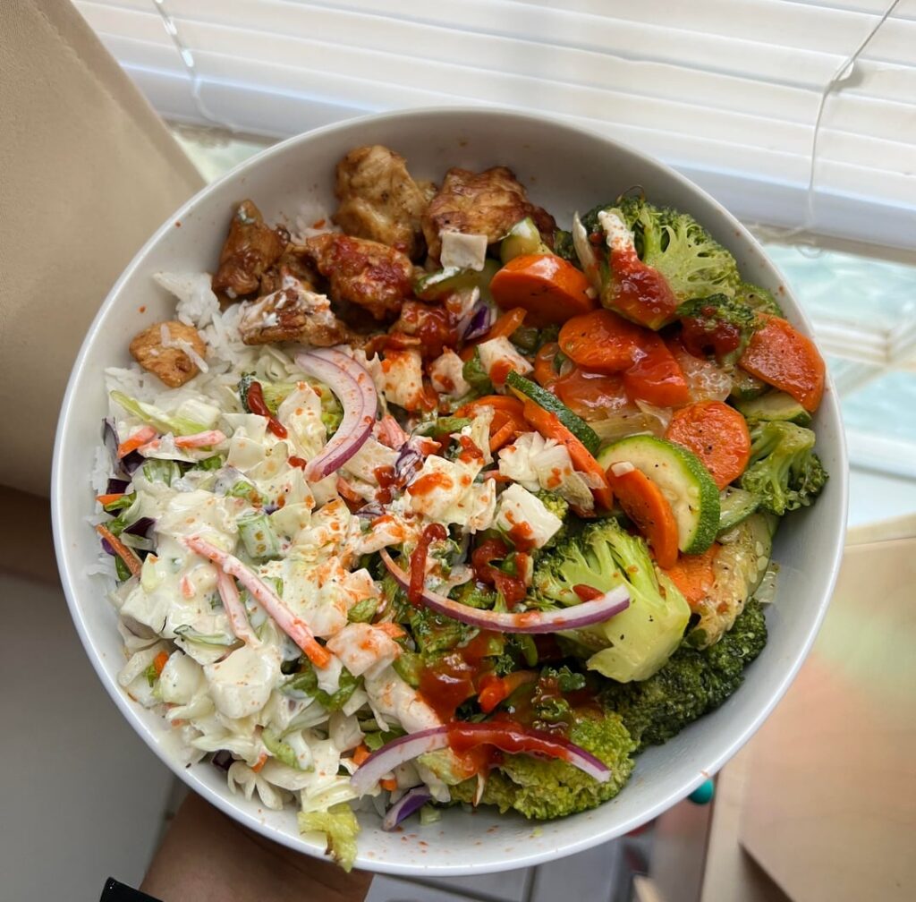 Teriyaki chicken bowl (~510)