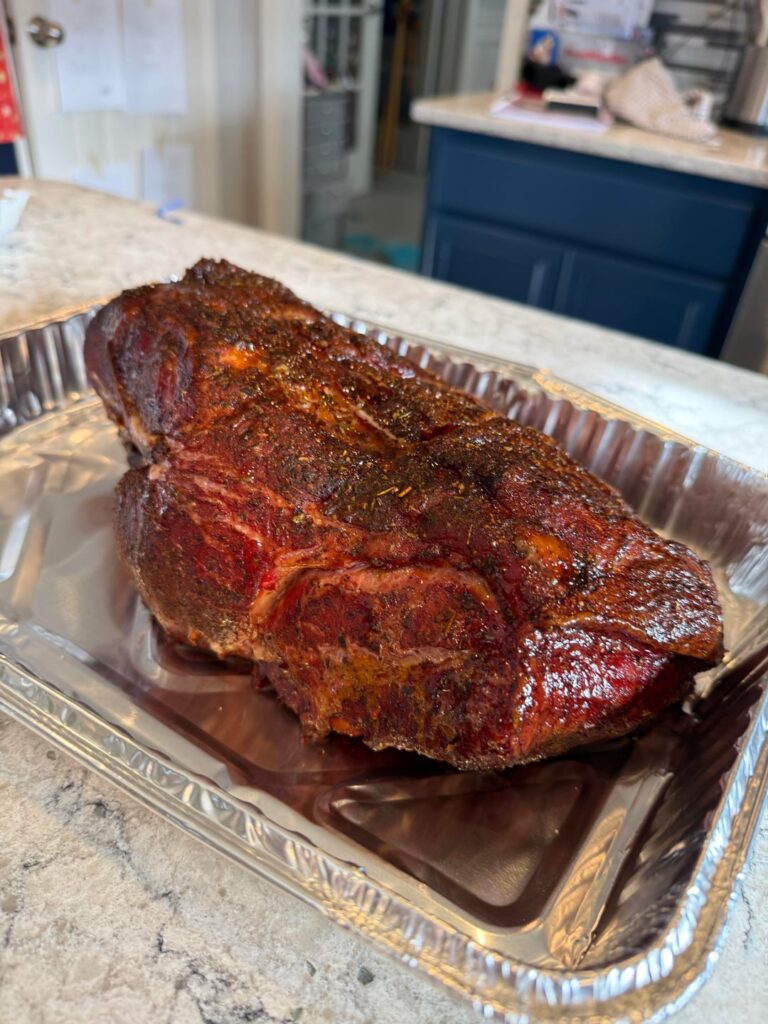 First time pork butt, been doing this about a week so I’m hoping to do more :)