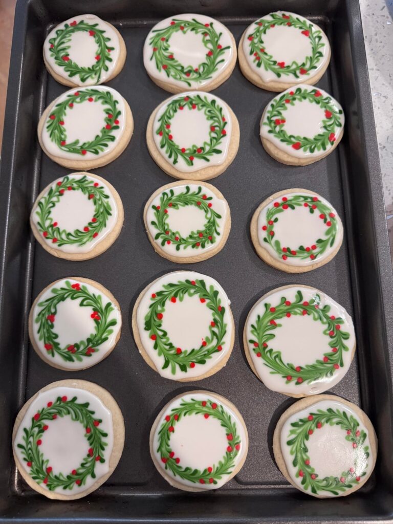 First time decorating sugar cookies!