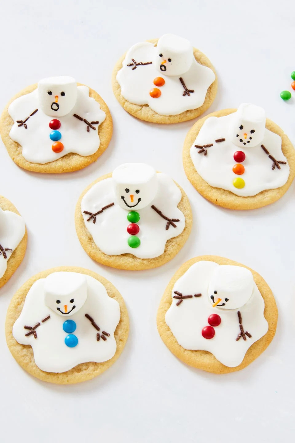 melted snowman cookies