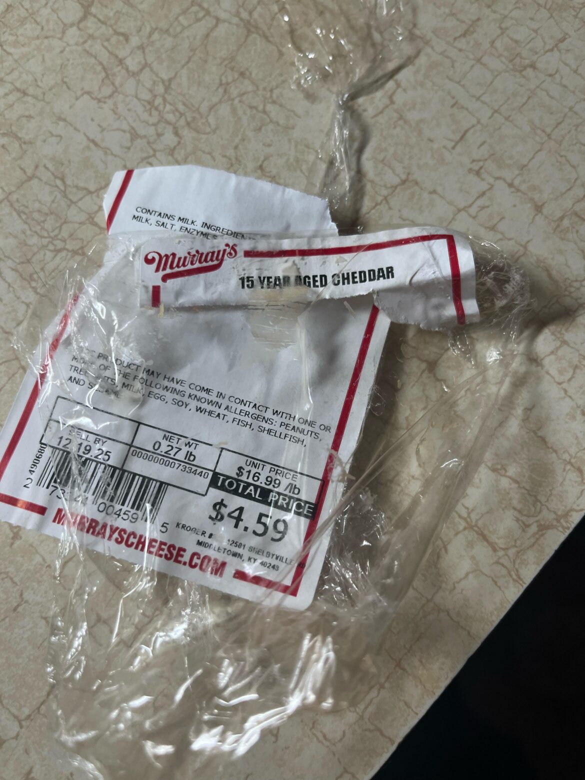 Murray’s 15 year cheddar