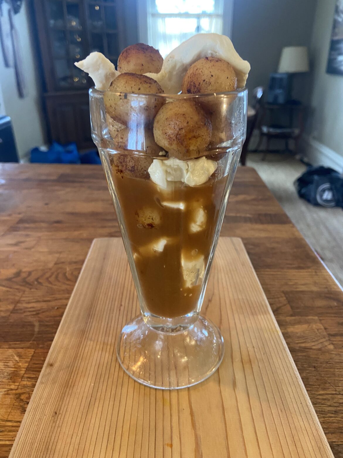 My Poutine Sundae w/ whole little potatoes and St.Albert Cheese curds