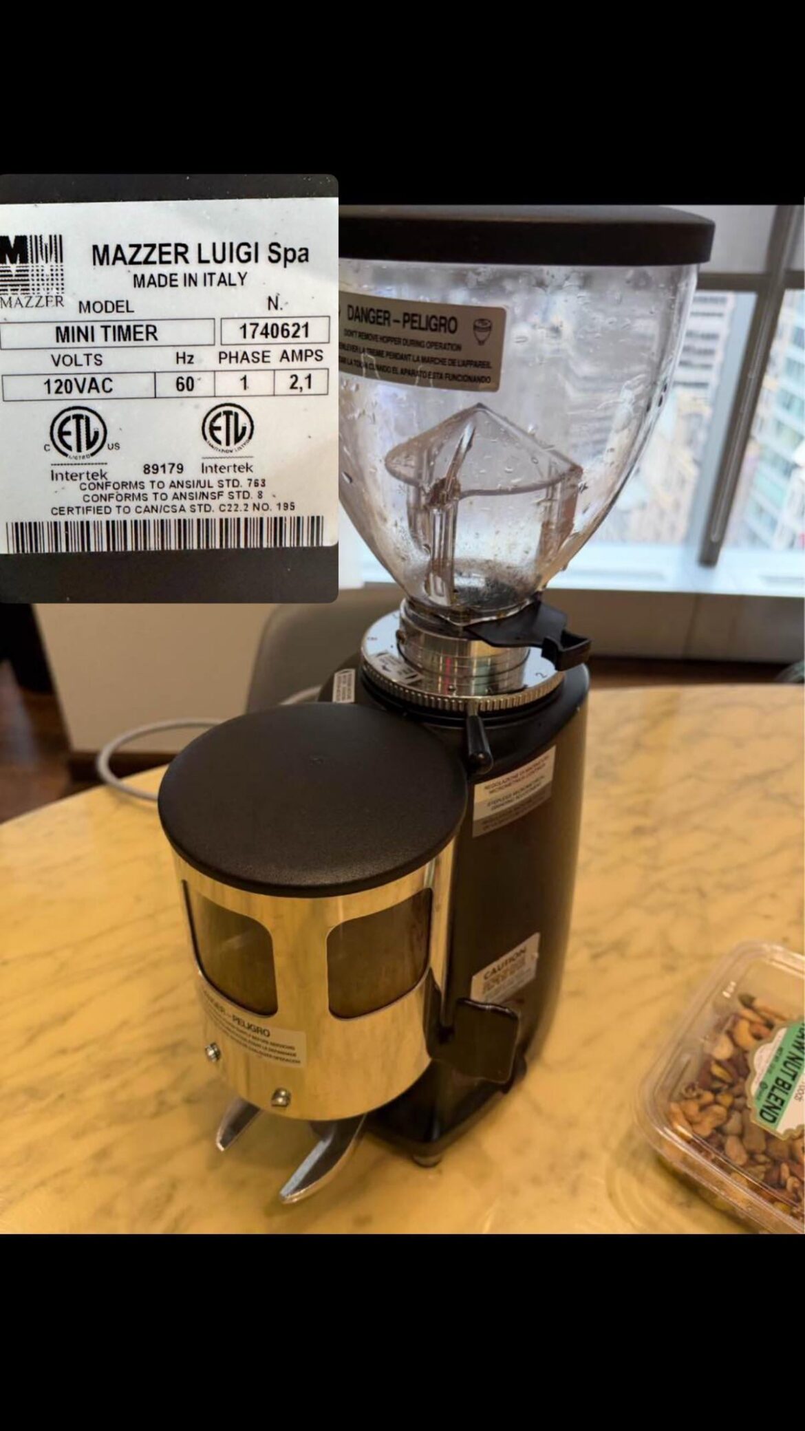 MAZZER LUIGI Spa : mini timer for my new small cafe