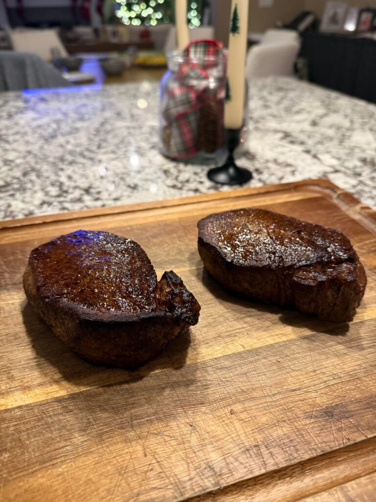 Filets on Steel, Finished in Oven Filets on Steel, Finished in Oven