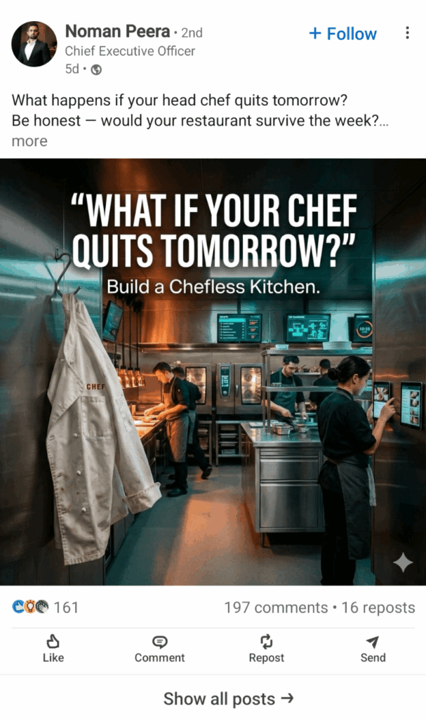 "Chefless Kitchens"
