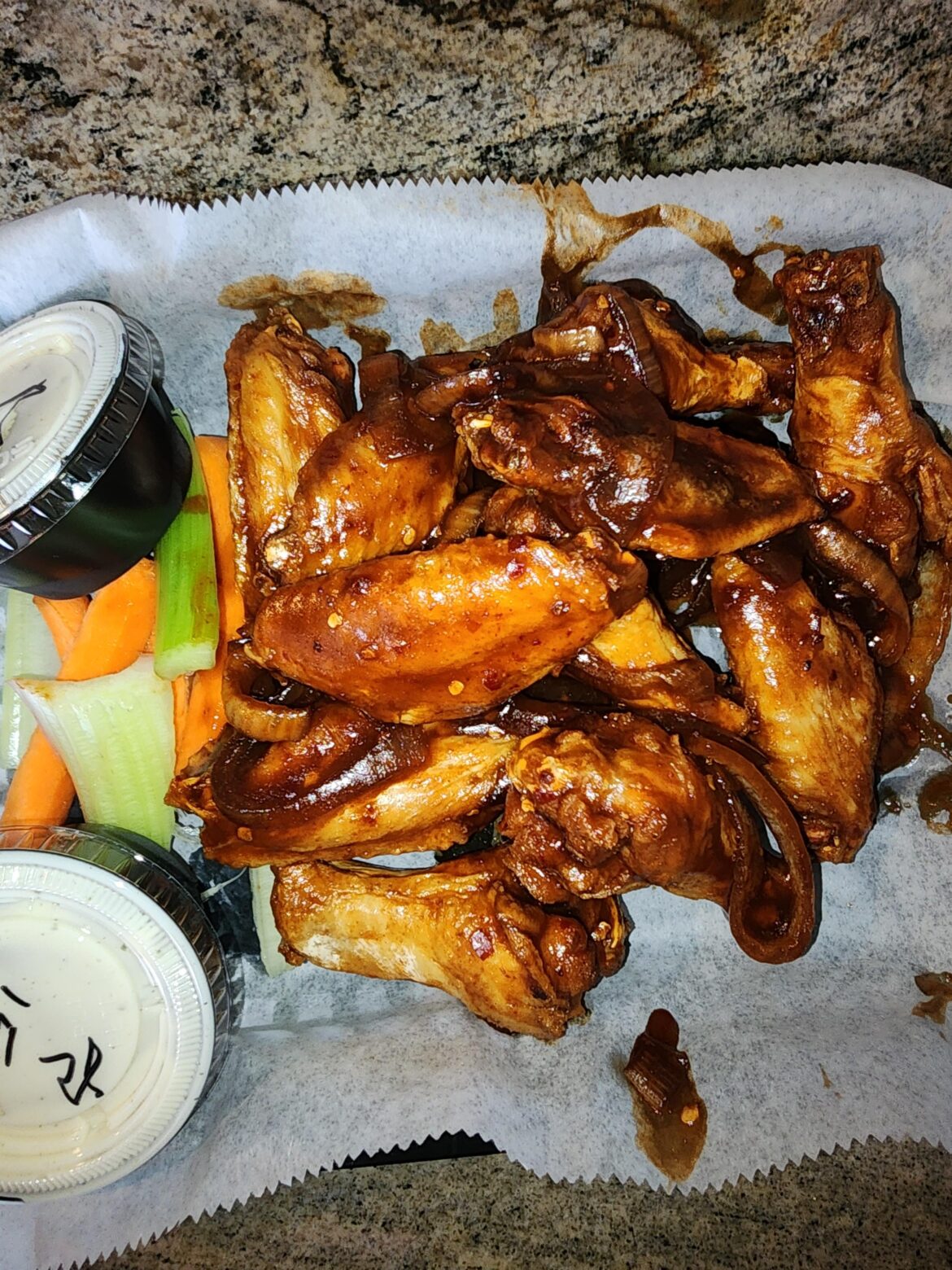 Asian wings The Rock Bar and Gill Aurora Colorado