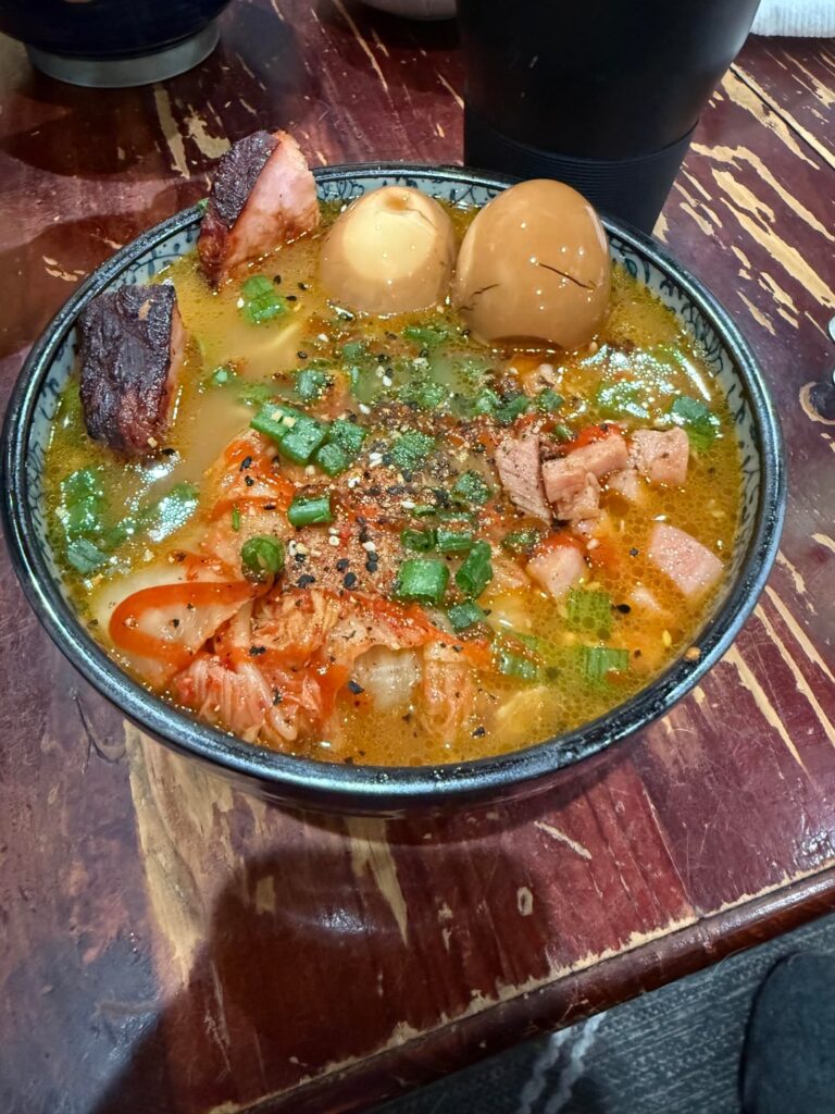 Christmas Tonkotsu with smoked ham.