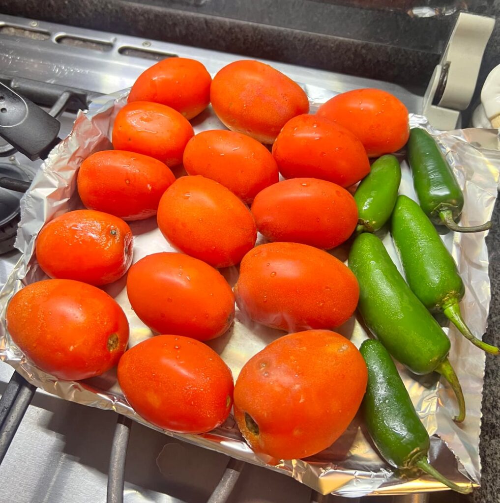 Two red salsas in one batch