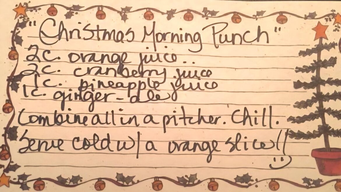 Christmas Morning Mocktail Punch