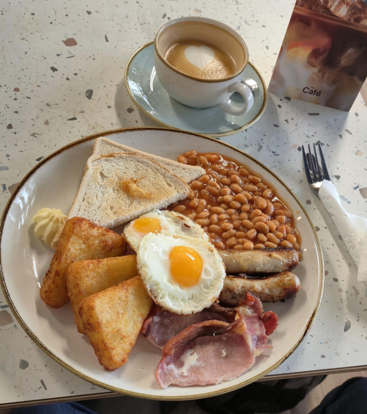 Tesco cafe Slough £9.50, the coffee was extra.