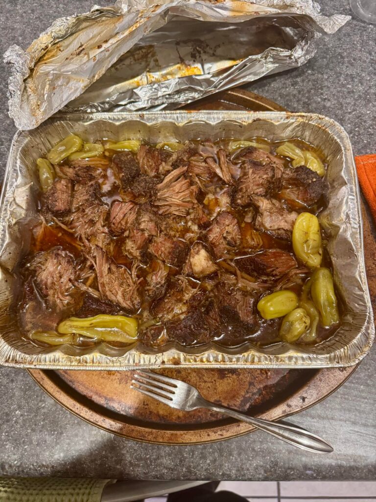 Second cook on the new KJ. Smoked Italian beef!