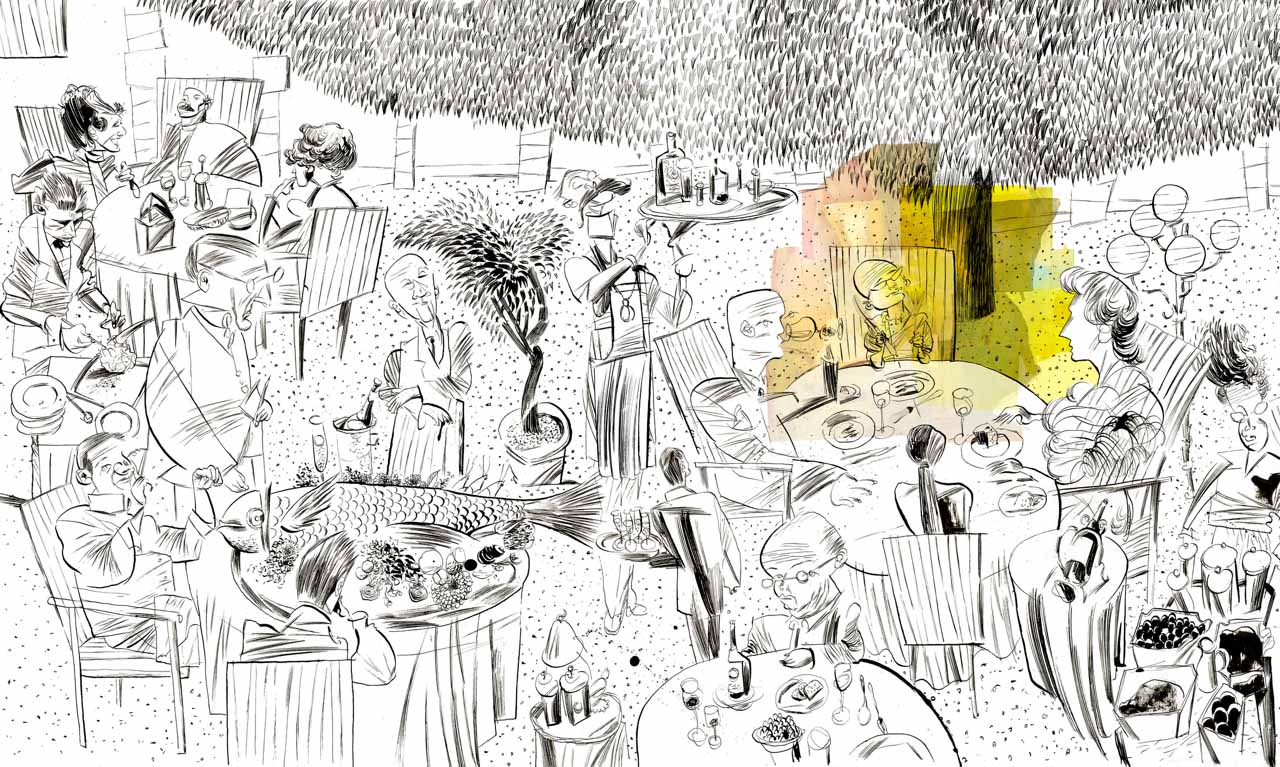 A young Heston Blumenthal's gastronomic epiphany at L'Oustau de Baumanière. © Dave McKean