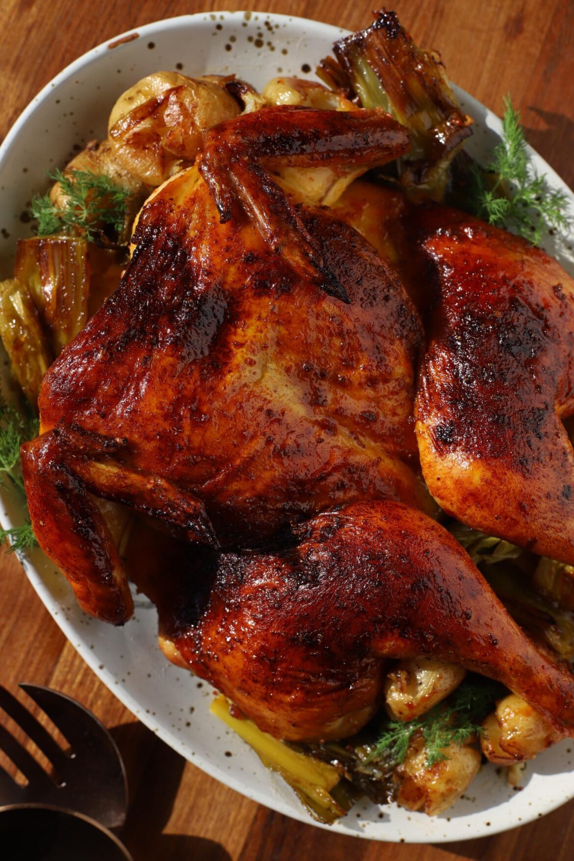 Maybe the most beautiful chicken I've ever roasted.