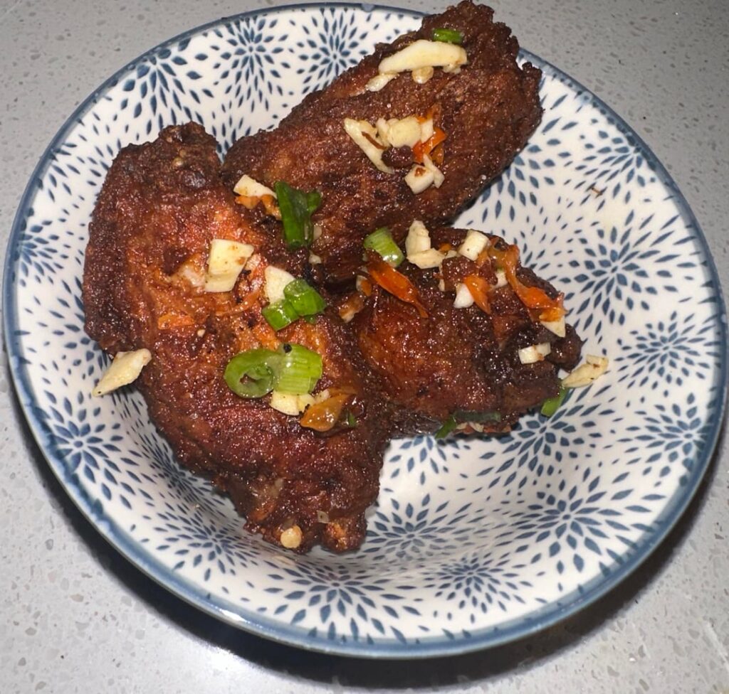 Spicy Scotch Bonnet Garlic Pepper Wings